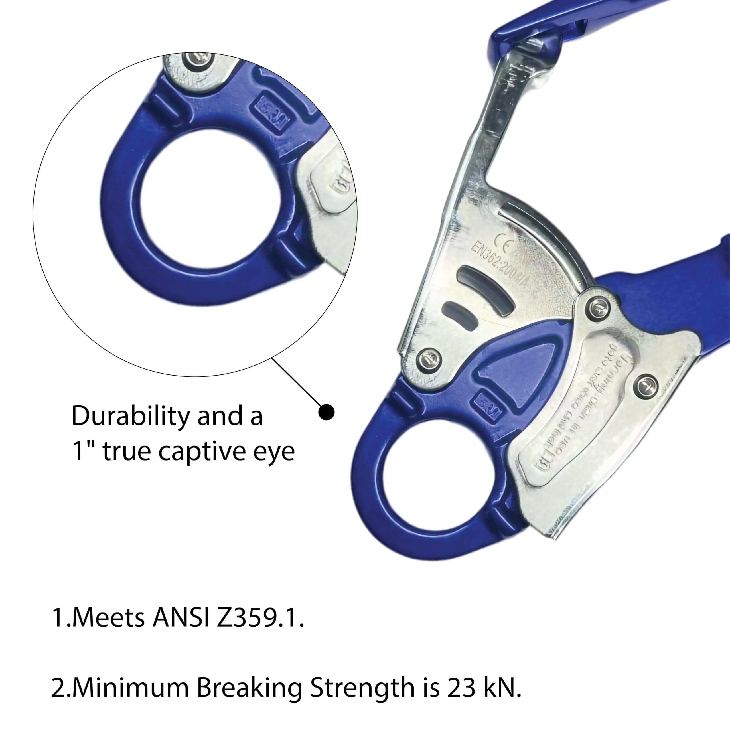 Fusion Poseidon II hook captive eye feature ensuring secure attachment.