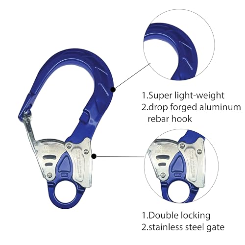 Fusion Poseidon II hook dimensions shown for compatibility and reach.