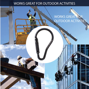 Fusion Climb Prima Alumn auto-lock ladder hook dimensions 5.09 x 9.00 inches.