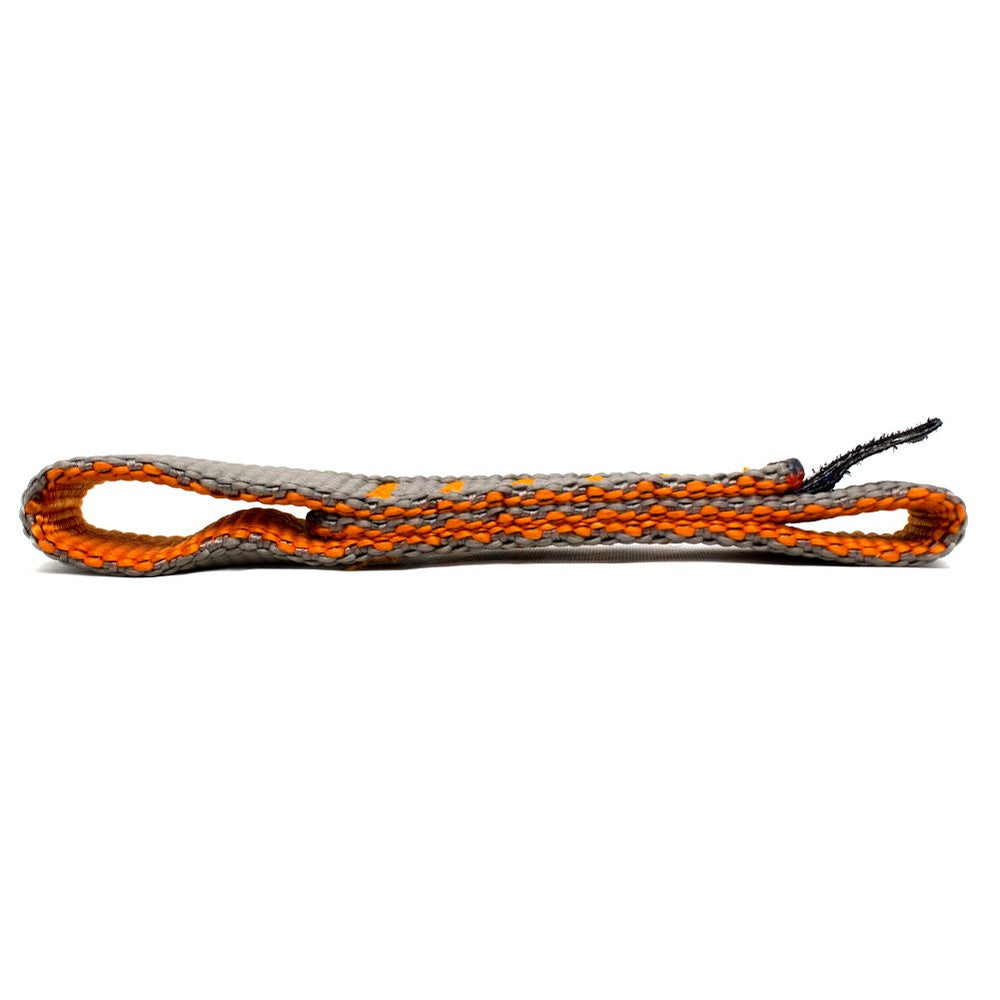 Fusion Climb ProGlide 16mm nylon webbing in gray and orange, durable anchor creation option.