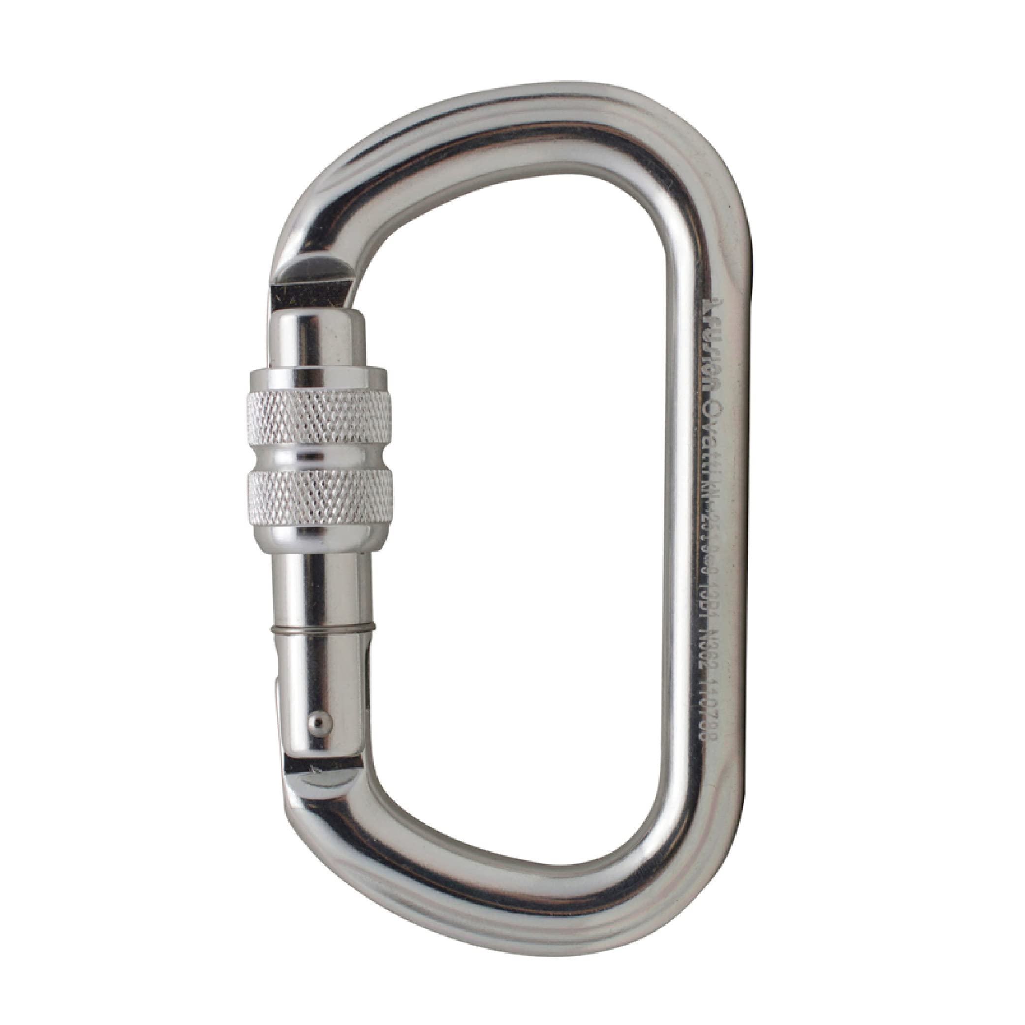 Fusion Climb screw locking carabiner 23kN demonstrates a strong body for secure belays.