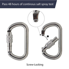 D-shaped design optimizes rope handling on ascents.