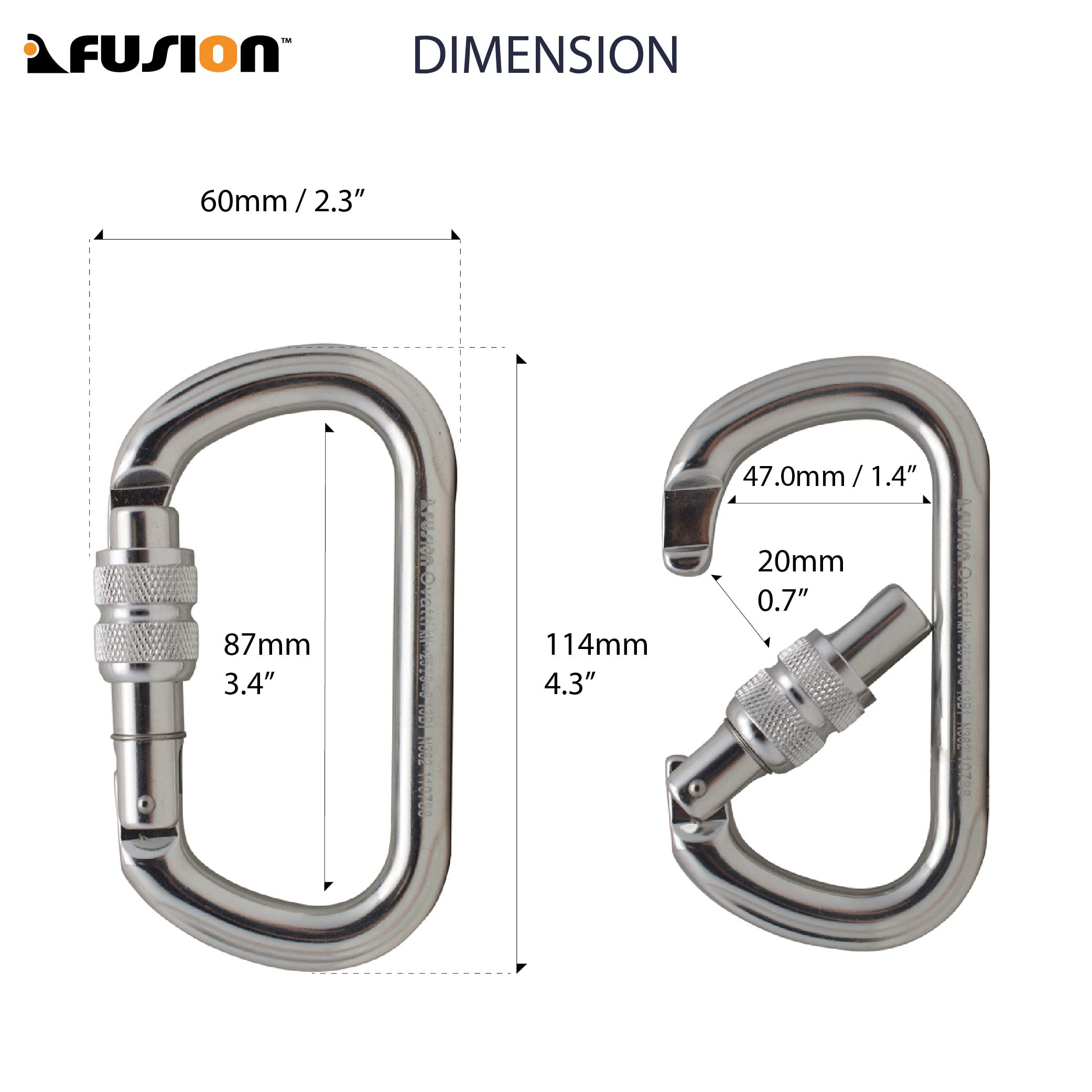 Screw-lock mechanism provides quick, reliable locking during climbs.