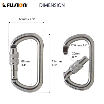 Screw-lock mechanism provides quick, reliable locking during climbs.