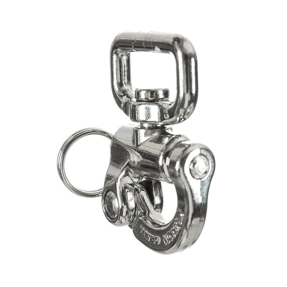 Fusion Climb Snap Shackle quick-release mechanism demonstrated for secure locking during ascent or sailing