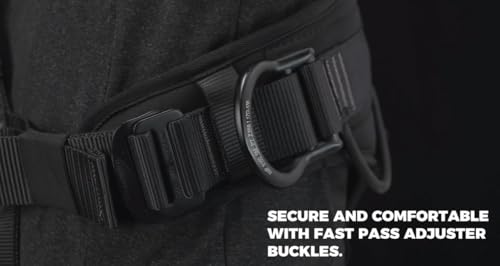 Fusion Climb Tac-Rescue harness leg padding reduces fatigue during work