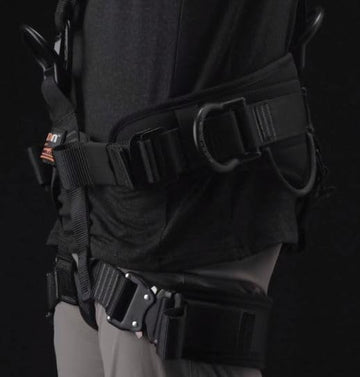 Fusion Climb Tac-Rescue harness shoulder padding supports upper body comfort