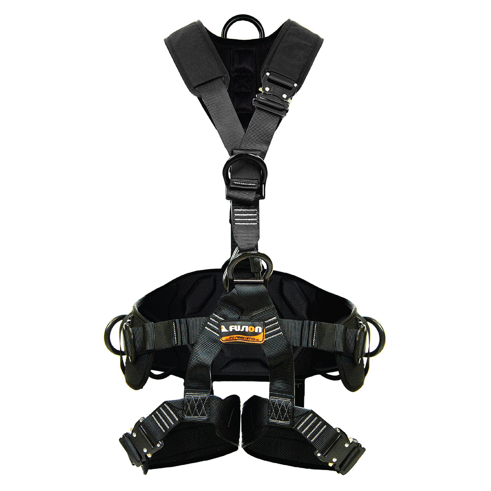 Fusion Climb Tac-Rescue harness waist padding for all-day comfort on site