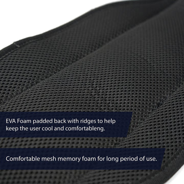 Fusion Climb Tac-Rescue padding closeup highlights flat foam comfort for extended wear.