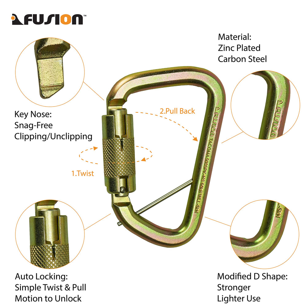 Fusion Climb Tacoma 50KN rating highlighting high-strength payload for demanding routes