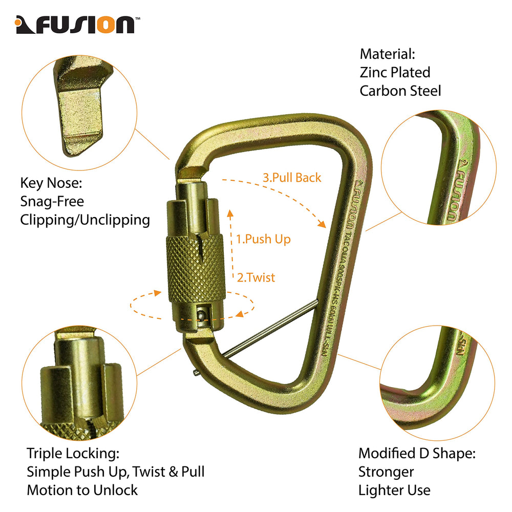 Fusion Climb Tacoma locking mechanisms close-up demonstrates reliable three-lock system.
