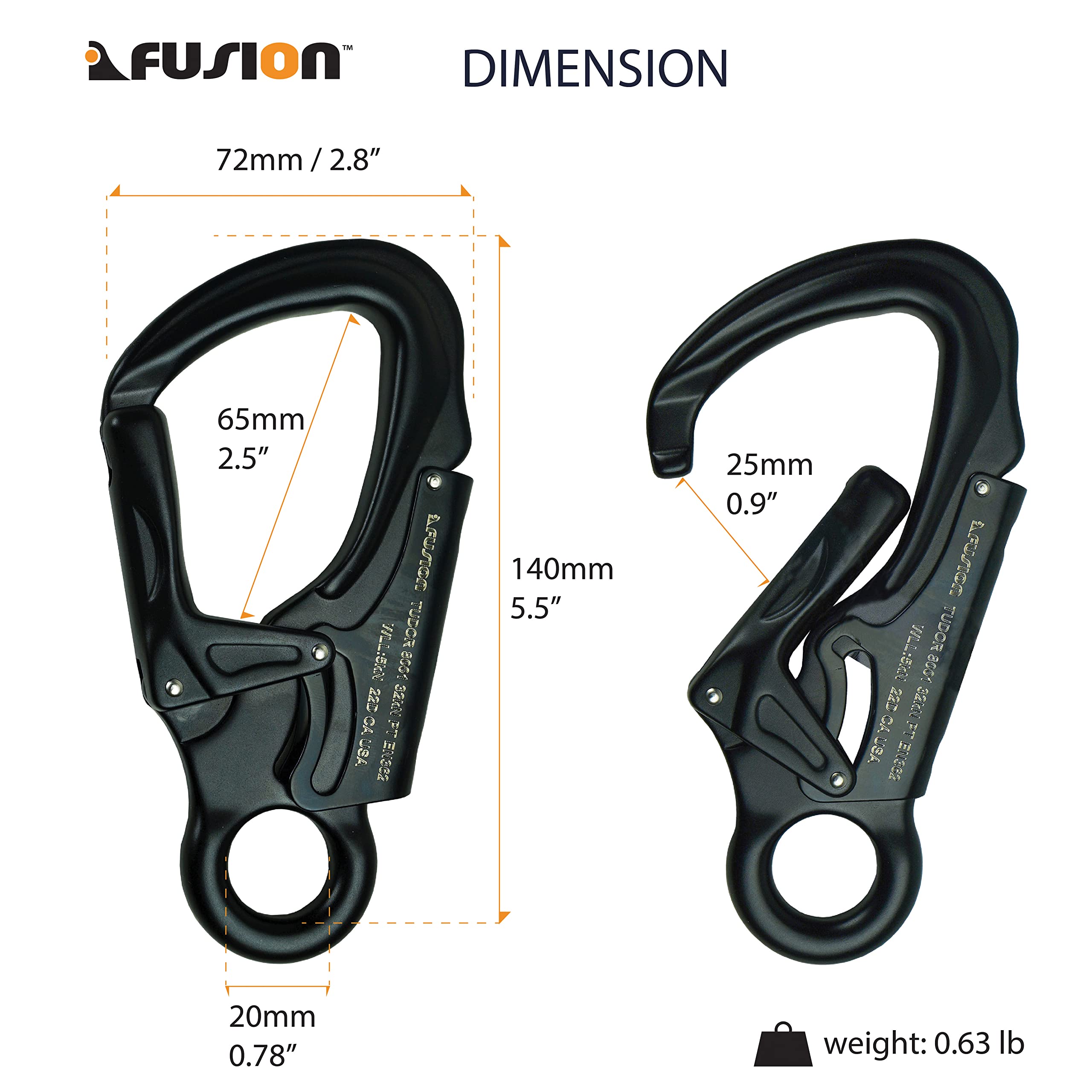 Fusion Climb Tudor 32kN rating highlights high-strength performance