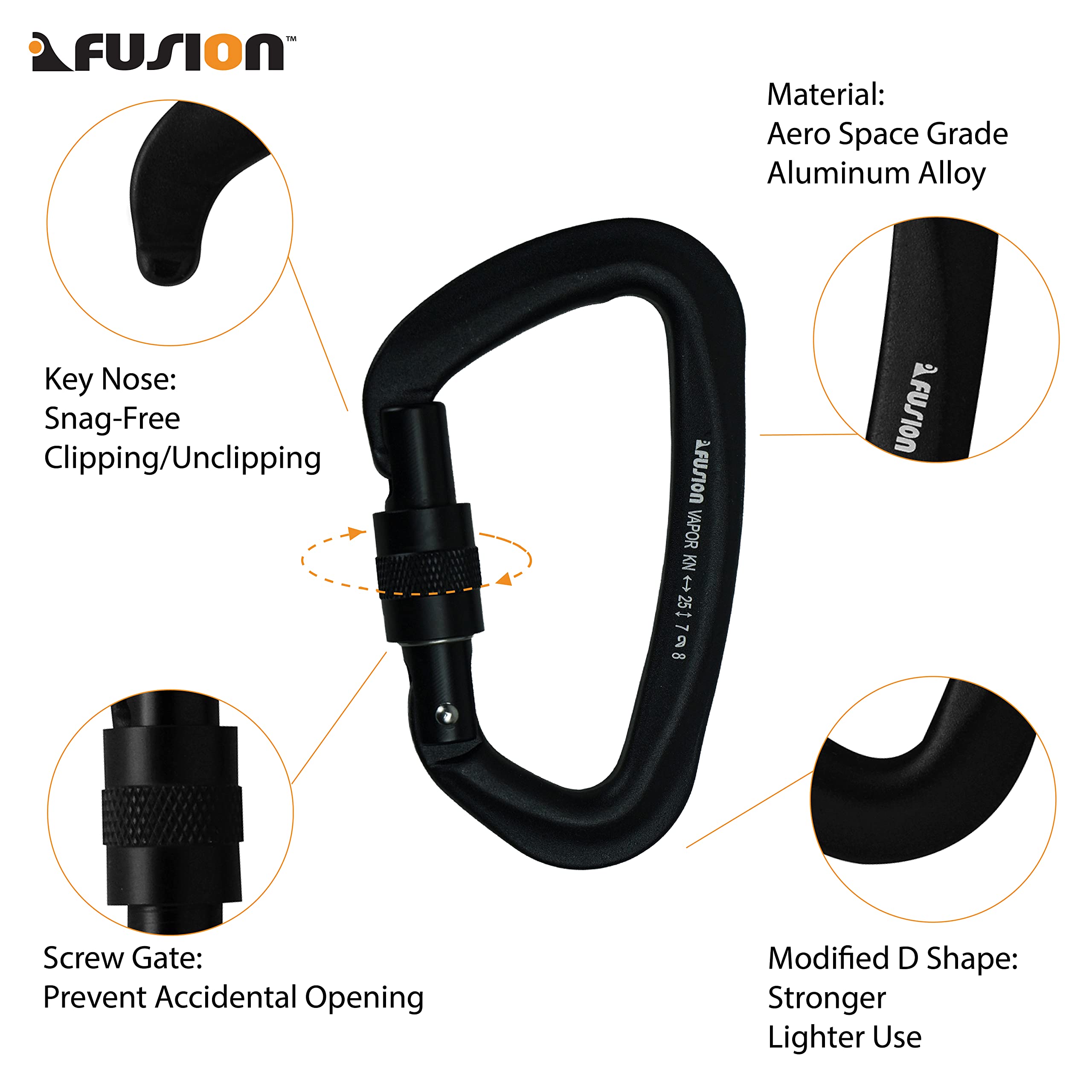 Fusion Climb Vapor III lightweight aluminum construction enhances overall climbing comfort.