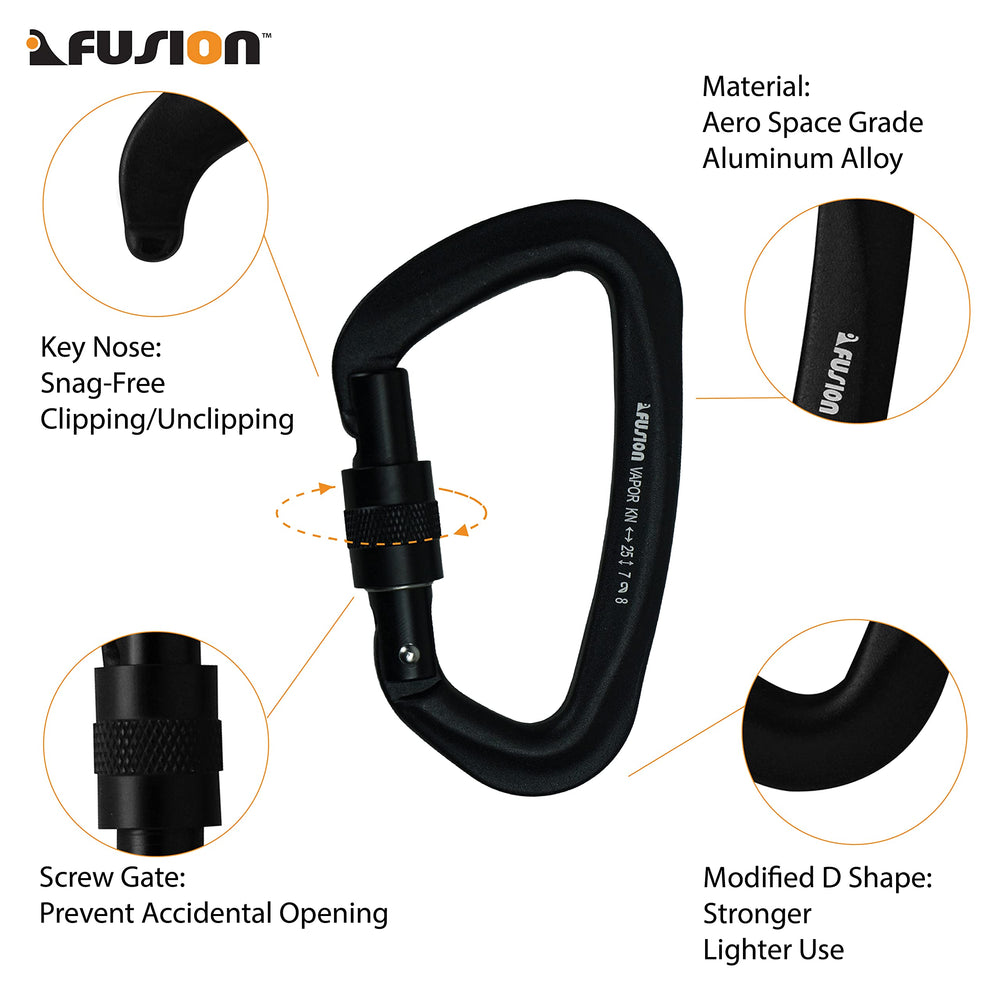 Fusion Climb Vapor III lightweight aluminum construction enhances overall climbing comfort.