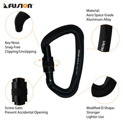 Fusion Climb Vapor III lightweight aluminum construction enhances overall climbing comfort.
