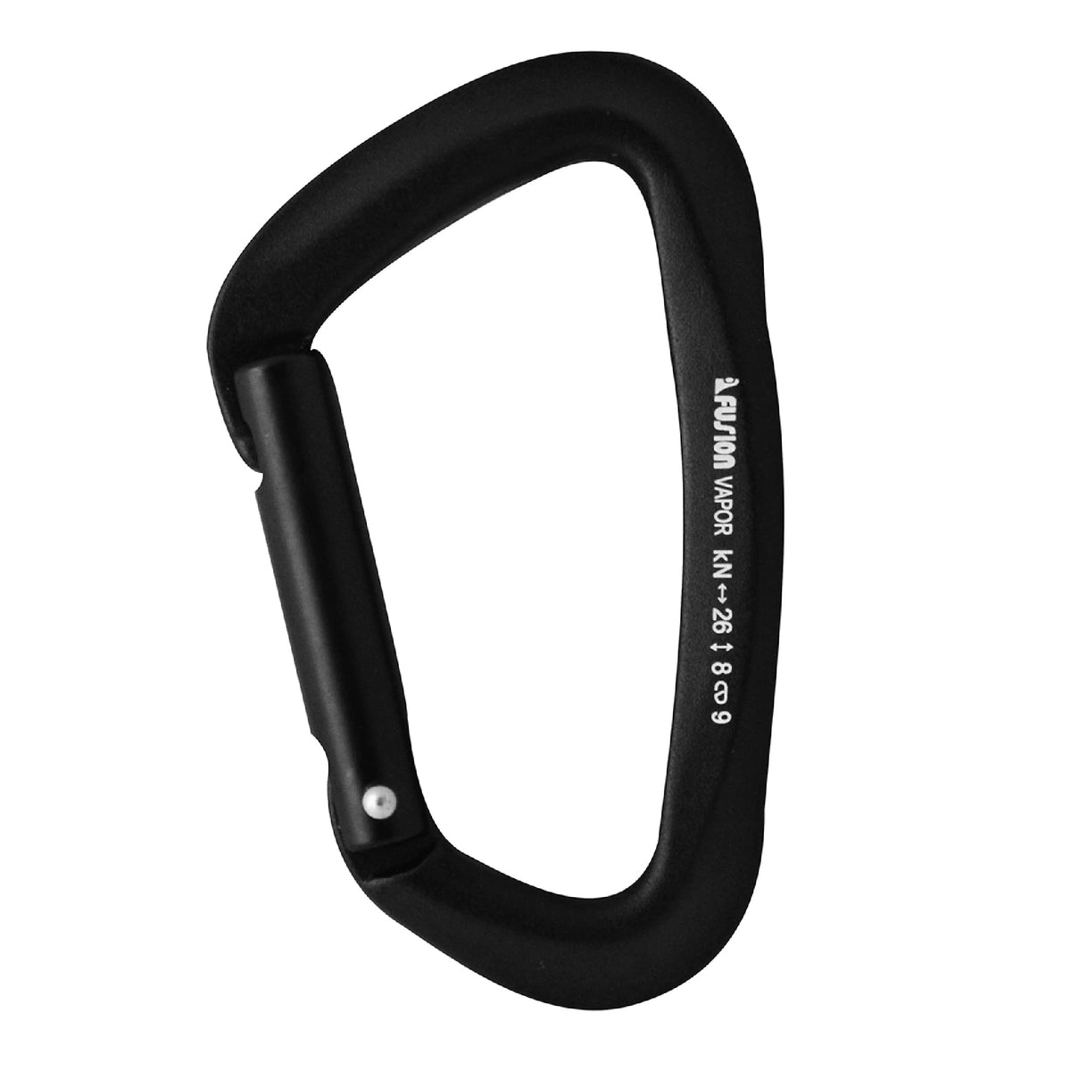Fusion Vapor III matte edition carabiner with straight gate for quick clipping and light carry
