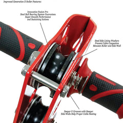 Fusion Climb Z-Max trolley handlebar with soft grip for comfortable control.