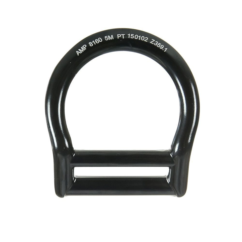Fusion D-ring close-up in black highlighting smooth edges and durability