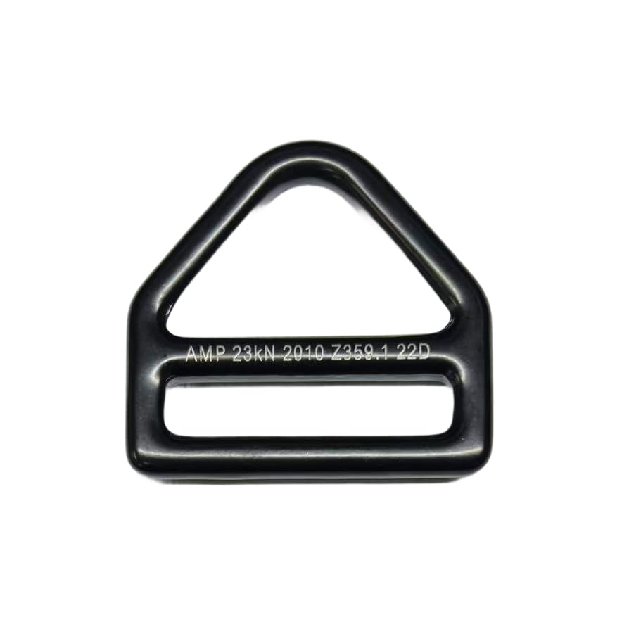 Fusion Heavy-Duty Triangle D-Ring close-up shows forged steel durability for versatile securing tasks.