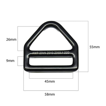 Fusion Heavy-Duty Triangle D-Ring packaged demonstrates secure accessory attachment.