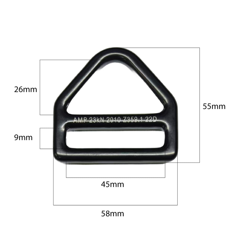 Fusion Heavy-Duty Triangle D-Ring packaged demonstrates secure accessory attachment.