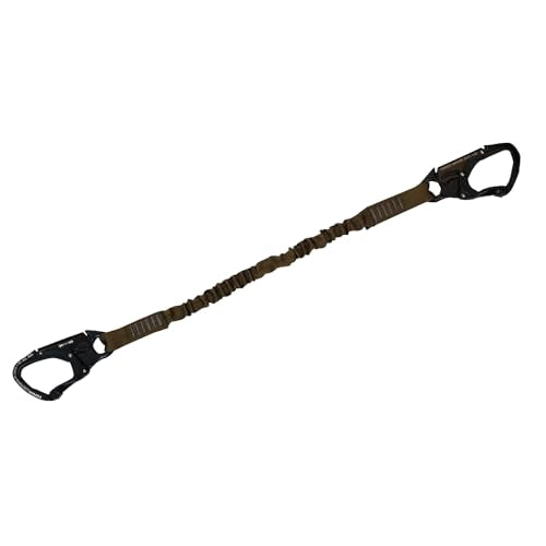 Close-up of MBS 23kN rating on Fusion CYB lanyard.