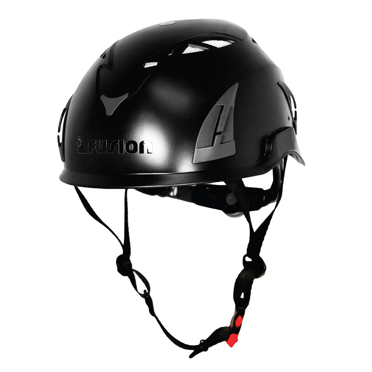 Fusion Meka II helmet front view shows lightweight protection for climbing.