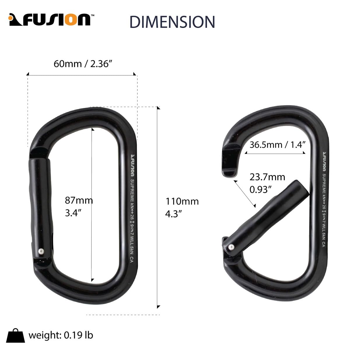 Fusion oval symmetrical body for stable loads and reduced cross-loading.