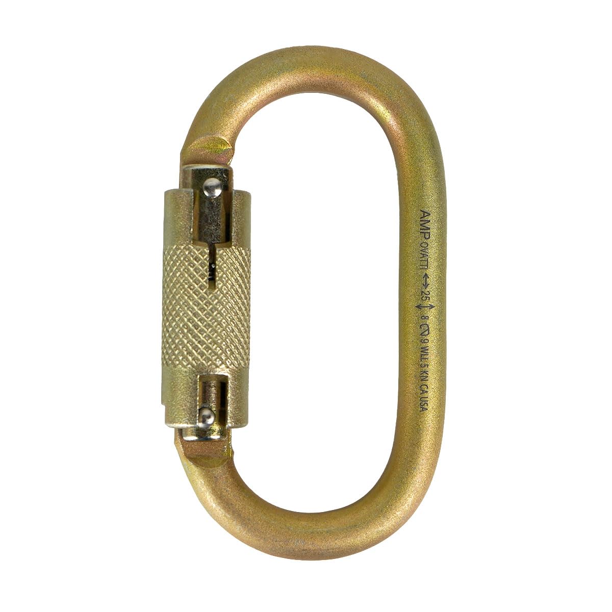 Fusion Ovatti Military Edition oval carabiner with symmetric body for balanced load handling during climbs