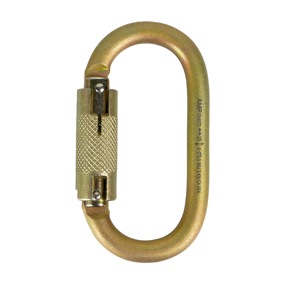 Fusion Ovatti Military Edition oval carabiner with symmetric body for balanced load handling during climbs