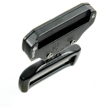 Fusion Raptor black buckle complements modern belts