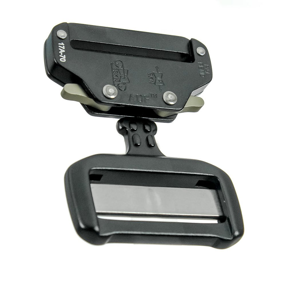 Fusion Raptor hard anodized buckle with wear resistance