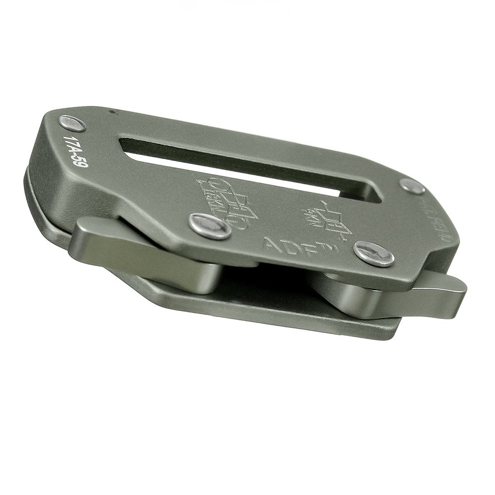 Fusion Raptor II buckle USA made badge highlighting domestic production