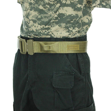 Fusion Riggers belt aluminum buckle on-duty setup.