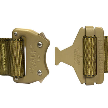Fusion Riggers Belt Type A buckle close-up with quick-release hardware