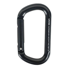 Fusion straight gate carabiner with lightweight aluminum for easy handling.