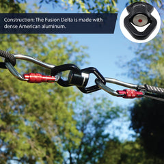Fusion Swing Swivel with SUS304 hooks ensures secure connections.