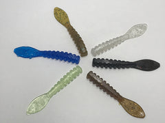 Melted FusionX plastisol cubes poured into a lure mold for easy crafting