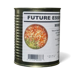Serving bowl with Future Essentials Mirepoix Mix ready to cook