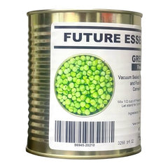 Future Essentials freeze-dried green peas being poured into a bowl for quick meal prep.