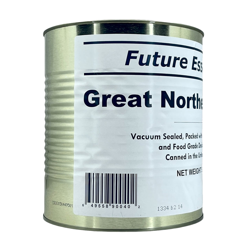Future Essentials Great Northern Beans bulk 5lb packaging highlighting economical storage.