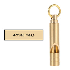 FUTURESTEPS brass whistle 4-pack shows loud 125dB signal for emergencies