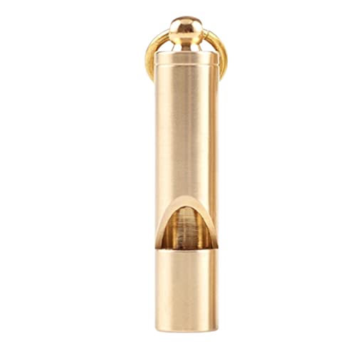 FUTURESTEPS loudest brass whistle gear-loop-carry highlights easy accessibility during emergencies