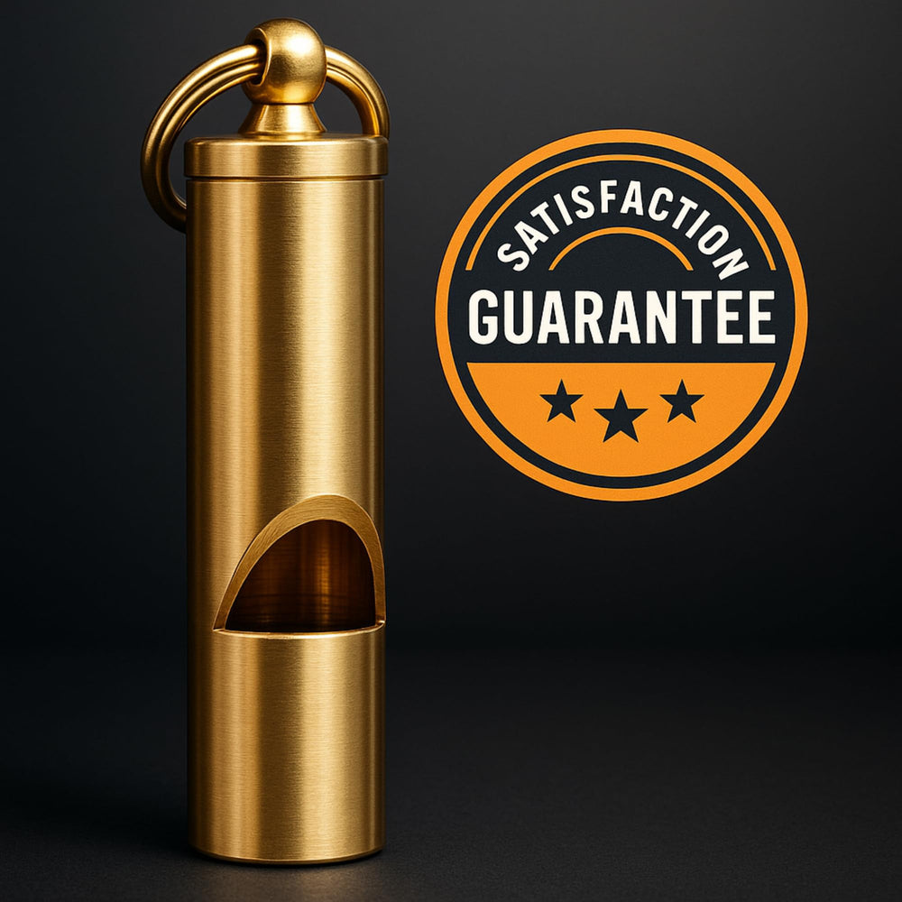 FUTURESTEPS loudest brass whistle mud-condition illustrates mud-ready durability