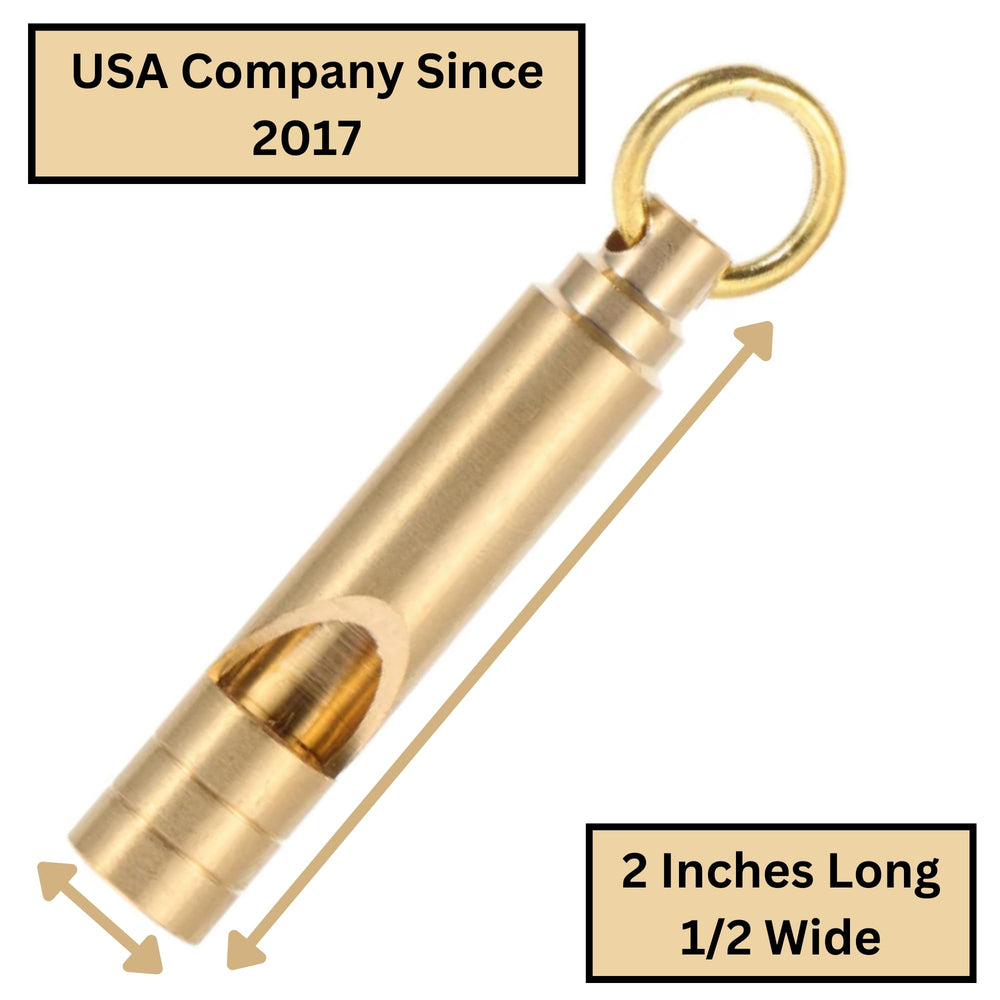 FUTURESTEPS brass whistle waterproof and rustproof for all weather