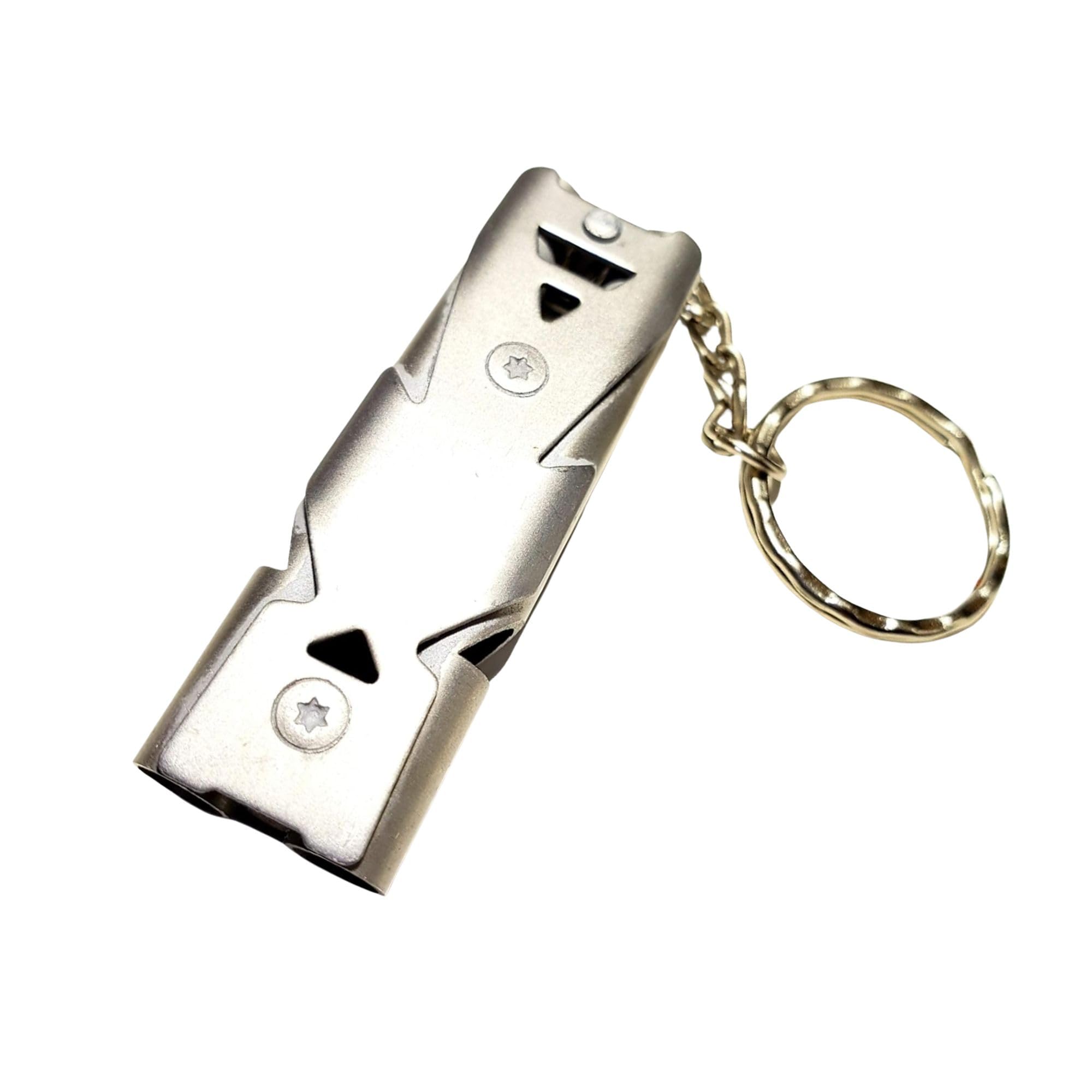 FutureSteps Emergency EDC Whistle front view showing compact signaling design for quick use.