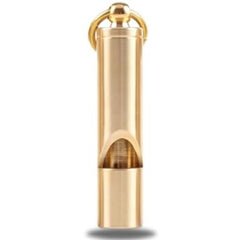 FUTURESTEPS loudest brass whistle full-view shows rugged, high-volume signaling outdoors