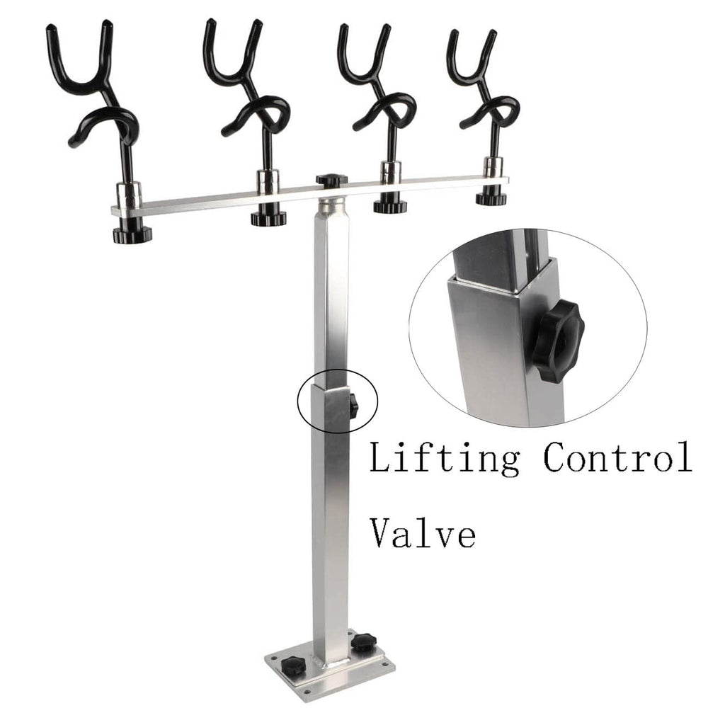 FUTURUP rod holder mounting plate and hardware for tool-free removal.
