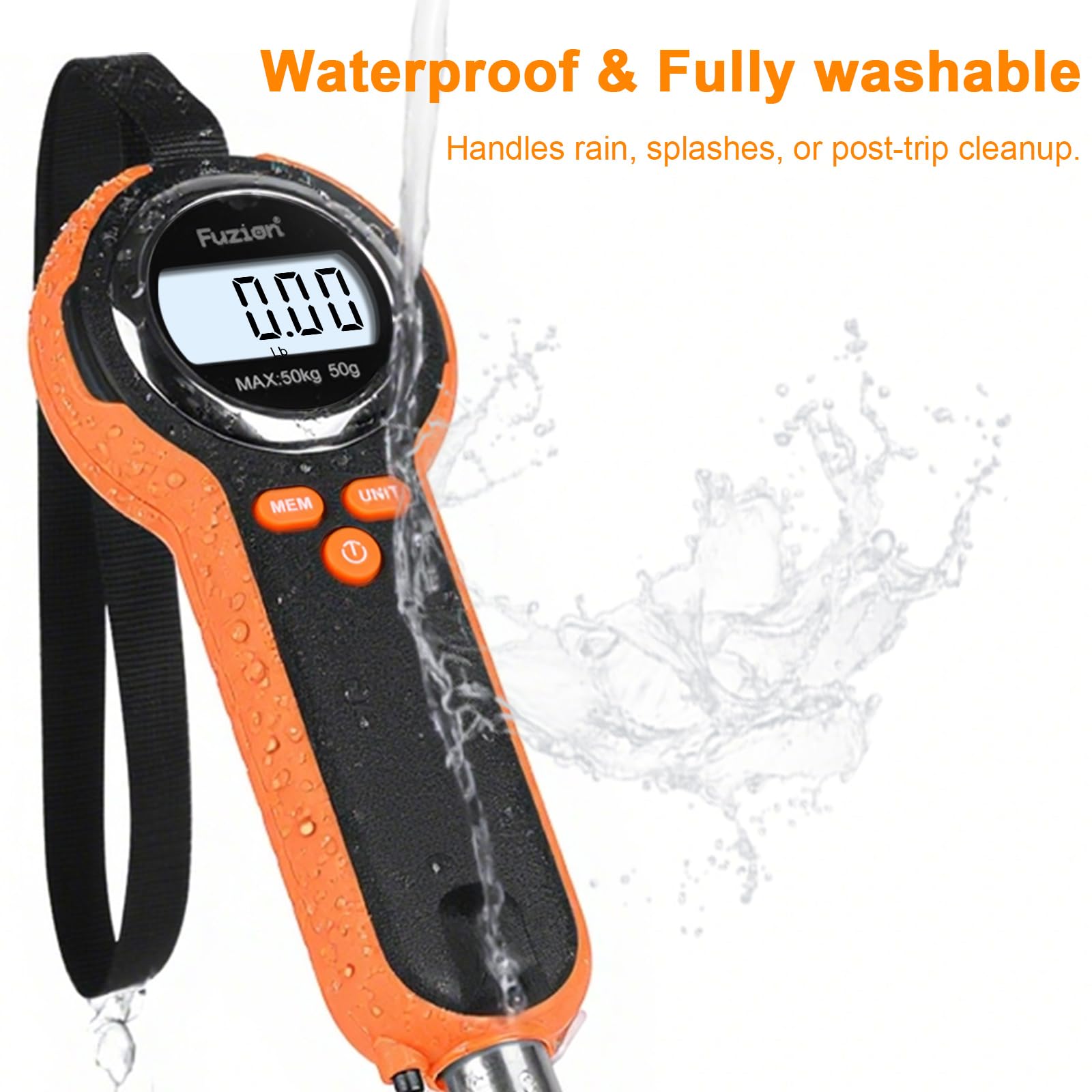 Built-in tape measure extended from Fuzion scale