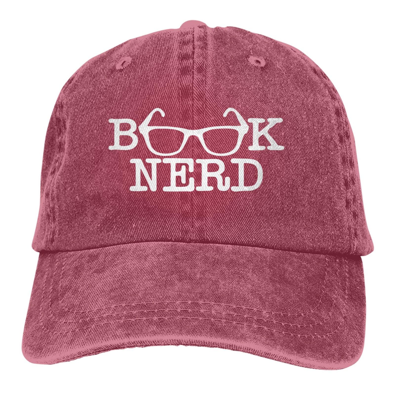 fwoeqiz Book Nerd Hat with distressed cotton for comfortable daily wear